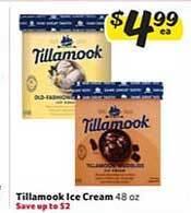 Winn Dixie Tillamook ice cream offer