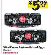 Winn Dixie Vital farms pasture raised eggs offer