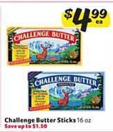 Winn Dixie Challenge butter sticks offer