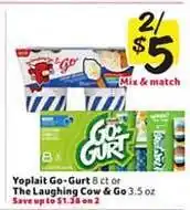 Winn Dixie Yoplait go-gurt or the laughing cow & go offer