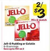 Winn Dixie Jell-o pudding or gelatin offer