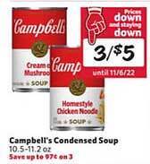Winn Dixie Campbell's condensed soup offer