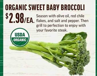 Central Market Organic sweet baby broccoli offer