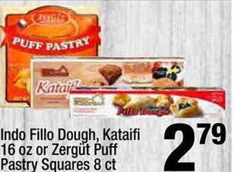 Super King Markets Indo fillo dough, kataifi or zergüt puff pastry squares offer