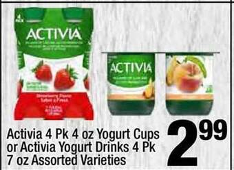 Super King Markets Activia yogurt cups or activia yogurt drinks offer