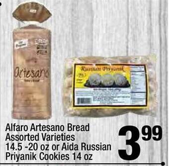 Super King Markets Alfaro artesano bread or aida russian priyanik cookies offer