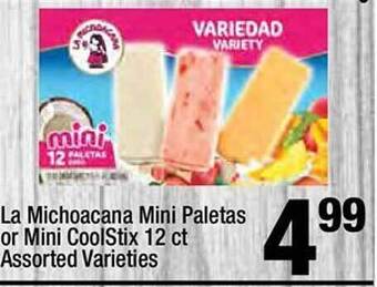 Super King Markets La michoacana mini paletas or mini coolstix offer