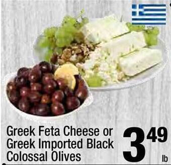 Super King Markets Greek feta cheese or greek imported black colossal olives offer