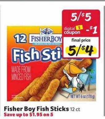 Winn Dixie Fisher boy fish sticks offer