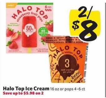 Winn Dixie Halo top ice cream offer
