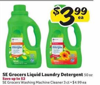 Winn Dixie Se grocers liquid laundry detergent offer