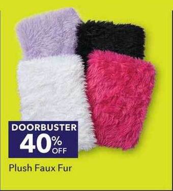 JOANN Plush faux fur offer