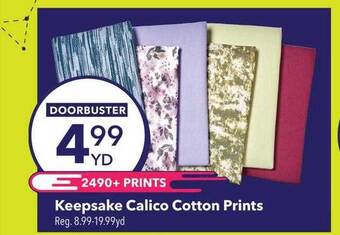 JOANN Keepsake calico cotton prints offer