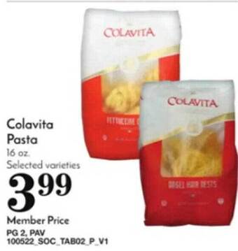 Pavilions Colavita pasta offer