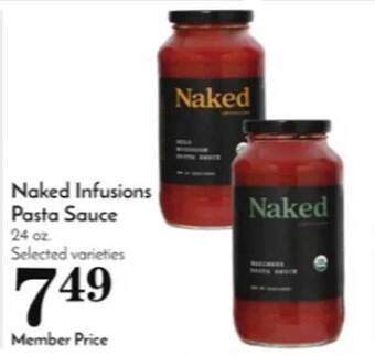 Pavilions Naked infusions pasta sauce offer