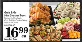 Pavilions Grab & go mini snacker trays offer