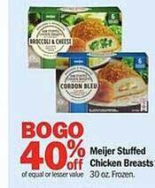 Meijer Meijer stuffed chicken breasts offer