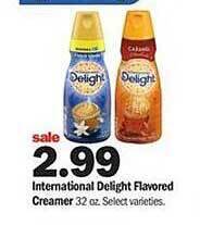Meijer International delight flavored creamer offer