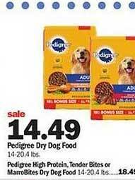 Meijer Pedigree dry dog food offer