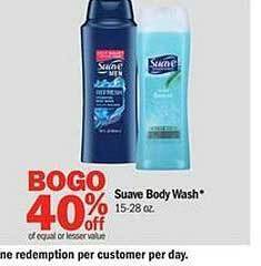 Meijer Suave body wash offer