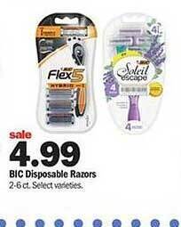 Meijer Bic disposable razors offer