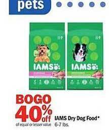 Meijer Iams dry dog food offer