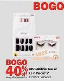 Meijer Kiss artificial nail or lash products offer