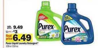 Meijer Purex liquid laundry detergent offer