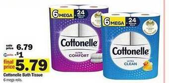 Meijer Cottonelle bath tissue offer