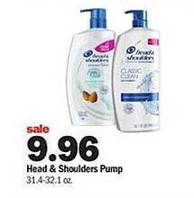 Meijer Head & shoulders pump offer