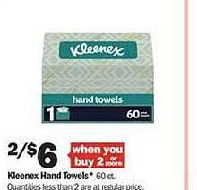 Meijer Kleenex hand towels offer