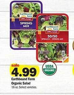 Meijer Earthbound farm organic salad offer