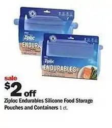 Meijer Ziploc endurables silicone food storage pouches and containers offer