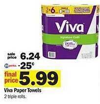 Meijer Viva paper towels offer