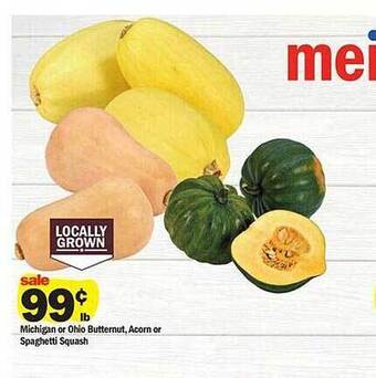 Meijer Michigan or ohio butternut, acorn or spaghetti squash offer
