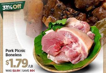 Island Pacific Market Pork picnic boneless offer