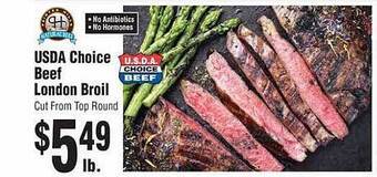 Rosauers Usda choice beef london broil offer