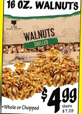 Ollie's 16 oz. walnuts offer