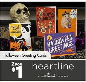 Dollar Tree Halloween greeting cards offer