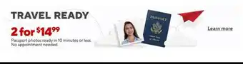Passport photos ready in 10 minutes or less