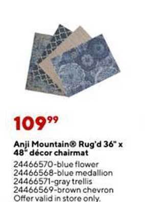 Staples Anji mountain rug'd 36 offer