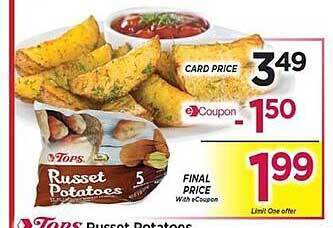 Tops Russet potatoes offer