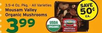 Hannaford Mousam valley organic mushrooms offer