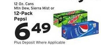 Hannaford 12-pack pepsi offer