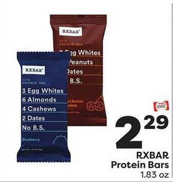 Weis Markets Rxbar protein bars offer