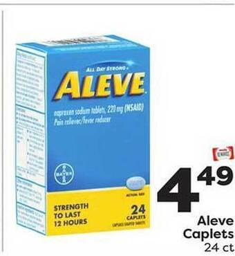 Weis Markets Aleve caplets offer