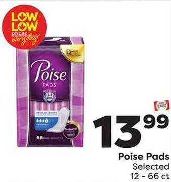 Weis Markets Poise pads offer