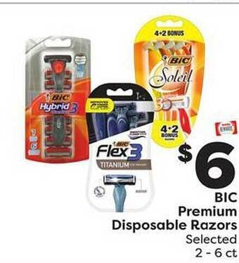 Weis Markets Bic premium disposable razors offer
