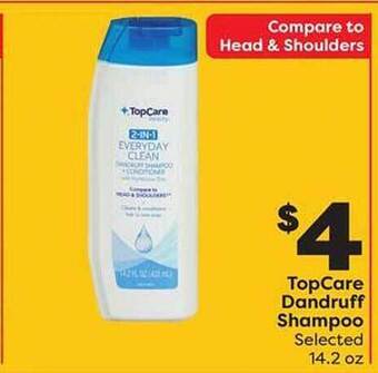 Weis Markets Topcare dandruff shampoo offer
