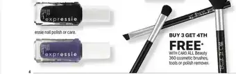 CVS With card all beauty 360 cosmetic brushes, tools or polish remover offer